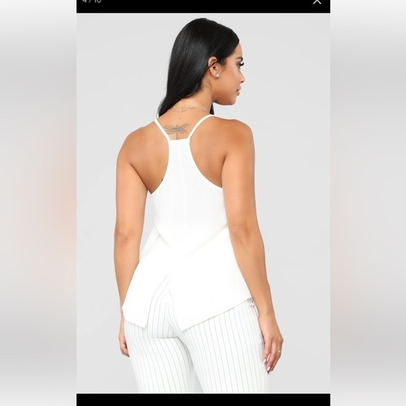 FASHION Nova Cute Out Cami Cream Cami. Size XL.  P - Picture 2 of 3